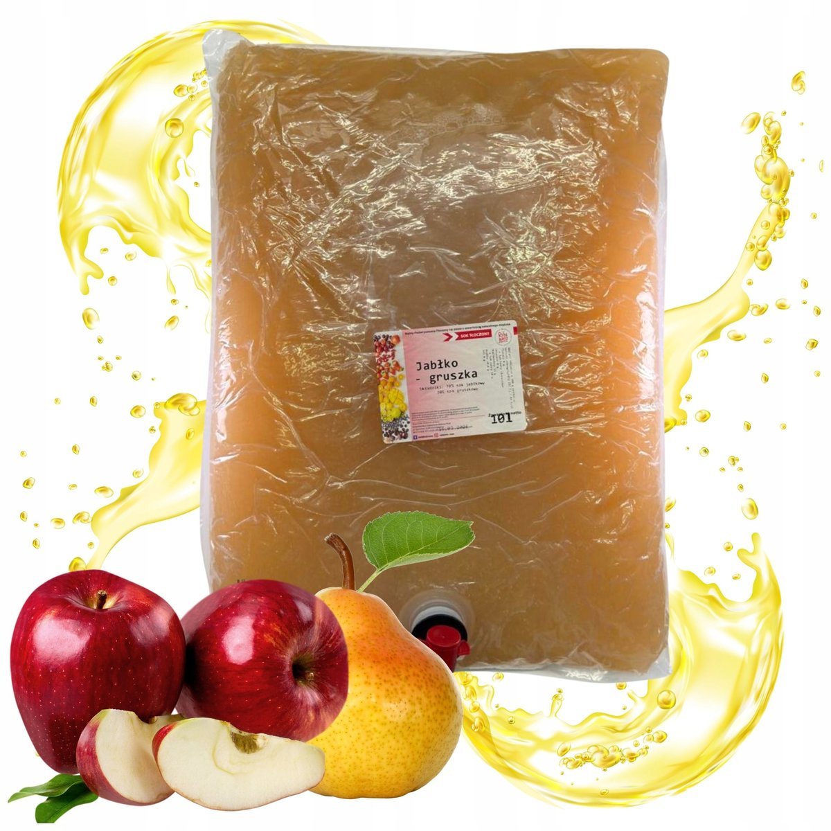 Sok jabłko gruszka 10l 100% NFC tłoczony naturalny bez dodatku cukru