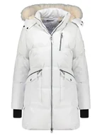 Kurtki damskie - Geographical Norway Płaszcz pikowany "Balaland" w kolorze białym - miniaturka - grafika 1