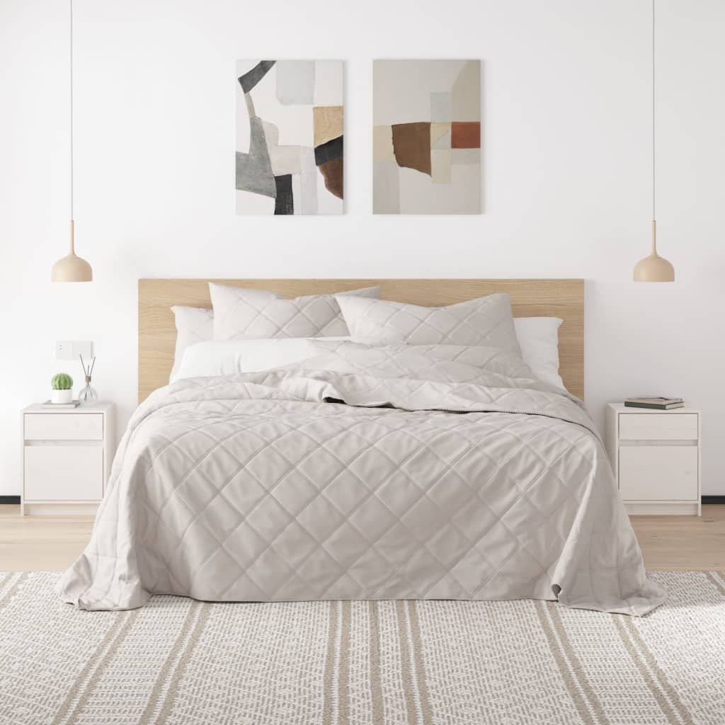 Szafka nocna biała 40x31x50 cm lite drewno sosnowe