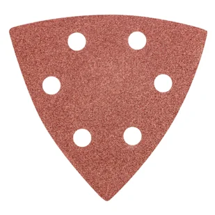 Papier ścierny delta na rzep 93 x 93 mm K 80, 5 szt,, z otworami GRAPHITE - Materiały ścierne - miniaturka - grafika 1