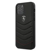 Etui i futerały do telefonów - Ferrari FEHQUHCP12LBK iPhone 12 6,7" Pro Max czarny/black hardcase Off Track Quilted - miniaturka - grafika 1