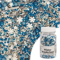 Dodatki do ciast w proszku - Posypka cukrowa WINTER WONDERLAND mix Sweet Decor, 70 g - miniaturka - grafika 1