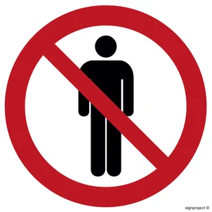 GB046 ZAKAZ WSTĘPU - ARKUSZ 12 NAKLEJEK, FS - FOLIA SAMOPRZYLEPNA FOTOLUMINESCENCYJNA; (50X50MM) - Tablice BHP - miniaturka - grafika 1