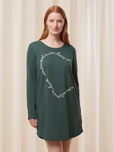 Triumph Koszula nocna Nightdresses NDK 03 LSL X 10216556 Zielony - Piżamy damskie - miniaturka - grafika 1
