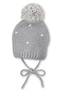 Czapki damskie - Sterntaler Strickmütze Pünktchen Czapka Niebieski, Srebrny Melange, 41 - miniaturka - grafika 1