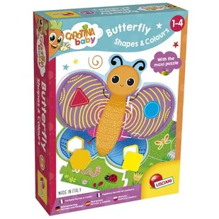 Lisciani Zestaw Carotina Baby Kształty i kolory motyl - Zabawki kreatywne - miniaturka - grafika 1