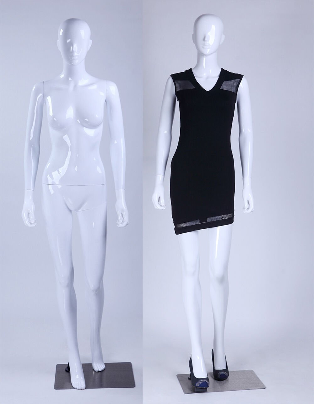 Manekin damski LF1-B lakierowany na biały połysk