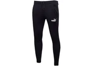 Spodnie męskie - PUMA SPODNIE MĘSKIE DRESOWE BAWEŁNIANE ESS SLIM PANTS FL BLACK 586748 01 - Rozmiar: S - miniaturka - grafika 1