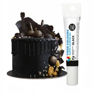 Dodatki do ciast w proszku - Barwnik spożywczy w żelu tubka 20g CZARNY KOLOR WYDAJNY MOCNY - miniaturka - grafika 1