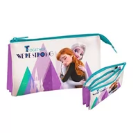 Piórniki - Piórnik Szkolny Kraina Lodu Trzykomorowy - miniaturka - grafika 1