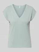 Koszulki i topy damskie - T-shirt o kroju loose fit z mieszanki modalu model 'FREE' - miniaturka - grafika 1