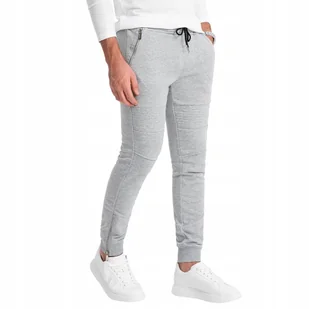 Spodnie męskie dresowe dresy szary mel V2 P004 XXL - Dresy męskie - miniaturka - grafika 1