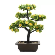 Sztuczne kwiaty - Sztuczne drzewko bonsai dekoracyjne 40cm doniczka - miniaturka - grafika 1