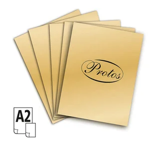 Brystol Protos A2 złoty 20k [mm:] 430x610 (1050) - Szkolne artykuły papiernicze - miniaturka - grafika 1
