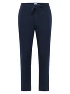 Spodnie męskie - Mustang Chinosy Milano 1016436 Granatowy Tapered Fit - miniaturka - grafika 1