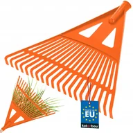 Grabie i motyki - GRABIE WACHLARZOWE DO LIŚCI I TRAWY OGRODOWE PLASTIKOWE POMARAŃCZOWE 430 MM - miniaturka - grafika 1