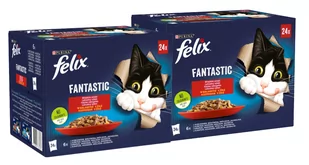 FELIX Fantastic Wiejskie Smaki w galaretce: 48x85g - Mokra karma dla kotów - miniaturka - grafika 1