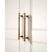 Zawiasy, okucia i inne akcesoria - 2 sztuki uchwytów do szafek kuchennych ze szczotkowanego mosiądzu, 96 mm, ze stopu cynku, w kolorze złotym, ze śrubami, do biurek, szuflad i szafek - miniaturka - grafika 1