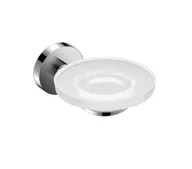 Mydelniczki i dozowniki mydła - Jika Mio Style - Mydelniczka z uchwytem, szkło/chrom H3832F10040001 - miniaturka - grafika 1