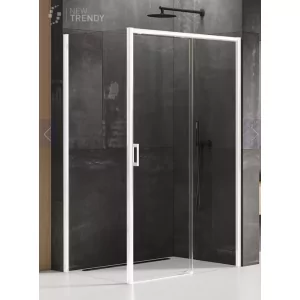 New Trendy D-0409A/D-0219B KABINA PRIME WHITE PROSTOKĄTNA P 140x80x200 CZYSTE 6mm ACTIVE SHIELD - Kabiny prysznicowe - miniaturka - grafika 1