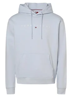 Tommy Jeans Męska bluza z kapturem Mężczyźni Bawełna niebieski jednolity, S - Bluzy męskie - miniaturka - grafika 1