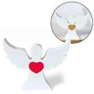 Figurki dekoracyjne - Figurka Aniołek Pamiątka Pierwszej Komunii Świętej Ihs Chrzest Święty Napis - miniaturka - grafika 1