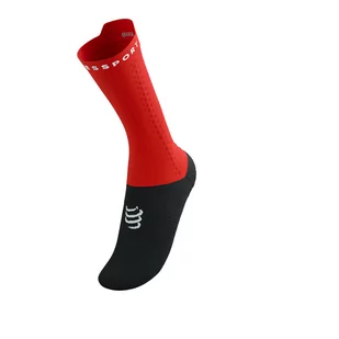 COMPRESSPORT Skarpetki rowerowe PRORACING SOCKS V4 BIKE red/black - Skarpetki kolarskie - miniaturka - grafika 9