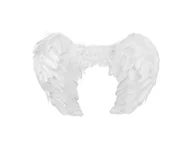 Dodatki do strojów karnawałowych - Skrzydła anioła białe - 45 x 30 cm - 1 szt. - miniaturka - grafika 1