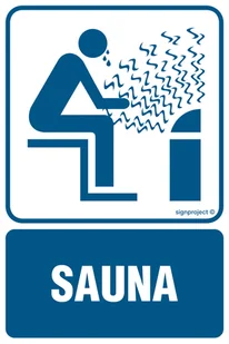 RB001 SAUNA, PN - PŁYTA PCV 1MM; (100X150MM) - Systemy ekspozycyjne i znaki informacyjne - miniaturka - grafika 1