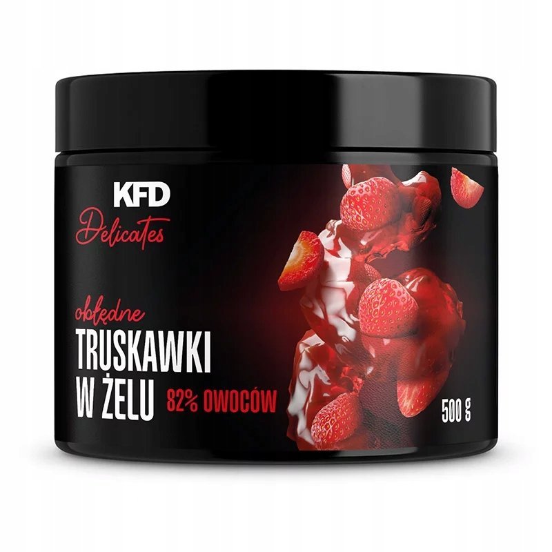 KFD Obłędne Owoce w Żelu TRUSKAWKI (aż 82% owoców) - 500 g