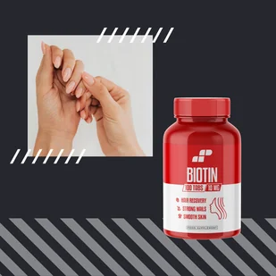 MP SPORT Biotin 10mg - 100tabs - Biotyna - Witaminy i minerały dla sportowców - miniaturka - grafika 12