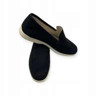 Mokasyny męskie - Mokasyny męskie zamszowe Old Money 41 - miniaturka - grafika 1