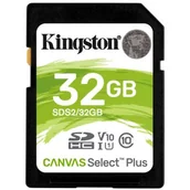 Karty pamięci - Kingston Canvas Select Plus 32GB (SDS2/32GB) - miniaturka - grafika 1