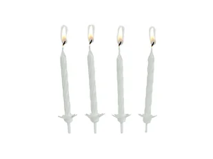 Świeczki urodzinowe - białe - 24 szt. - Urodziny dziecka - miniaturka - grafika 1