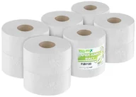 Papier toaletowy - Papier toaletowy makulaturowy jumbo WELMAX 1W BIAŁY 120MB 12szt. - miniaturka - grafika 1