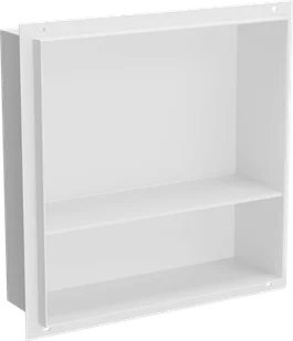 Mexen X-Wall-NR półka wnękowa bez kołnierza z półką 30 x 30 cm, biała - 1921303010S - Półki łazienkowe - miniaturka - grafika 1