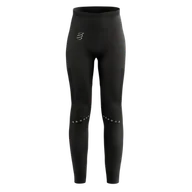 Spodnie sportowe damskie - COMPRESSPORT Legginsy biegowe damskie WINTER RUN LEGGING black - miniaturka - grafika 1