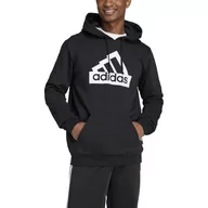 Bluzy męskie - adidas Męska bluza z kapturem Modern Essentials z kapturem, L, czarna - miniaturka - grafika 1