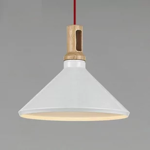Step into Design Lampa wisząca NORDIC WOODY biało-drewniana 35 cm 35 [7504149] - Lampy sufitowe - miniaturka - grafika 1