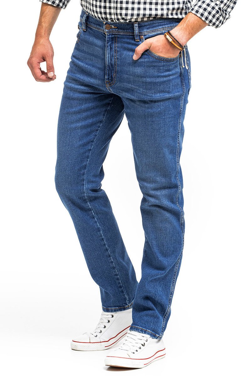 Wrangler Texas Slim Męskie Spodnie Jeansowe Banging W12Shn58Q-W38 L34