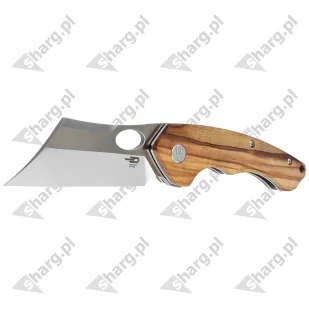 Nóż składany Bestech Skirmish Natural Olivewood, Satin 154CM (BL06B) - Noże - miniaturka - grafika 2