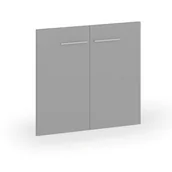 Inne meble biurowe - Drzwi skrzydłowe PRIMO, para, wysokość 695 mm, szare - miniaturka - grafika 1