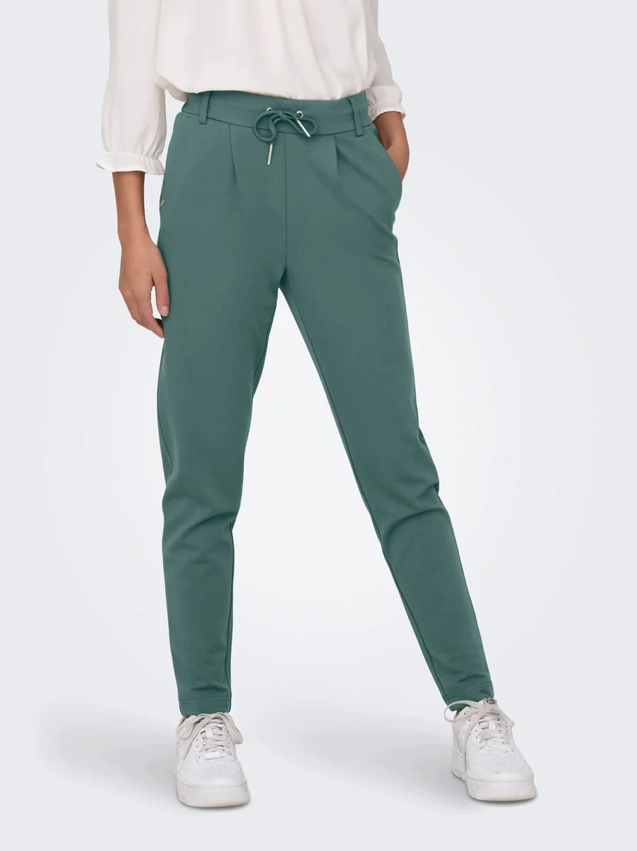 ONLY ZIELONE SPODNIE CASUAL CHINOS Z WYSOKIM STANEM M/32 17DA