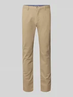 Spodnie męskie - Wąskie Chinosy o prostej sylwetce i średniej wysokości stanu - miniaturka - grafika 1