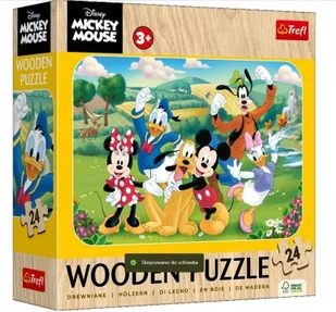 Puzzle drewniane 24 Mickey z przyjaciółmi TREFL - Puzzle - miniaturka - grafika 1