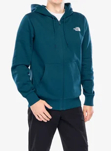 Bluza rozpinana The North Face Simple Dome Full Zip Hoodie - midnight petrol - Bluzy sportowe męskie - miniaturka - grafika 1