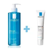 Zestawy kosmetyków damskich - La Roche-Posay L'OREAL EFFACLAR Zestaw Żel do mycia twarzy, 400ml + Krem DUO+SPF 30, 40ml - miniaturka - grafika 1