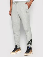 Spodnie sportowe męskie - Adidas Spodnie dresowe Essentials GK8978 Szary Regular Fit - miniaturka - grafika 1