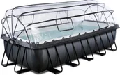 Baseny ogrodowe - Basen ogrodowy stelażowy 400x200x122 cm kopuła, pompa piaskowa Exit 30.47.42.20 - miniaturka - grafika 1