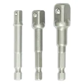 Klucze i nasadki - Dedra Zestaw adapterów do nasadek 3 szt 18A1003 - miniaturka - grafika 1